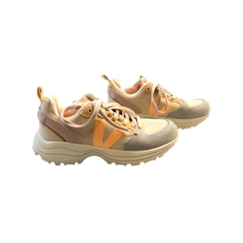 Veja Venturi Sneakers Womens 8 Almond Peach Multicolor Suede Chunky EU 39 - Picture 3 of 9